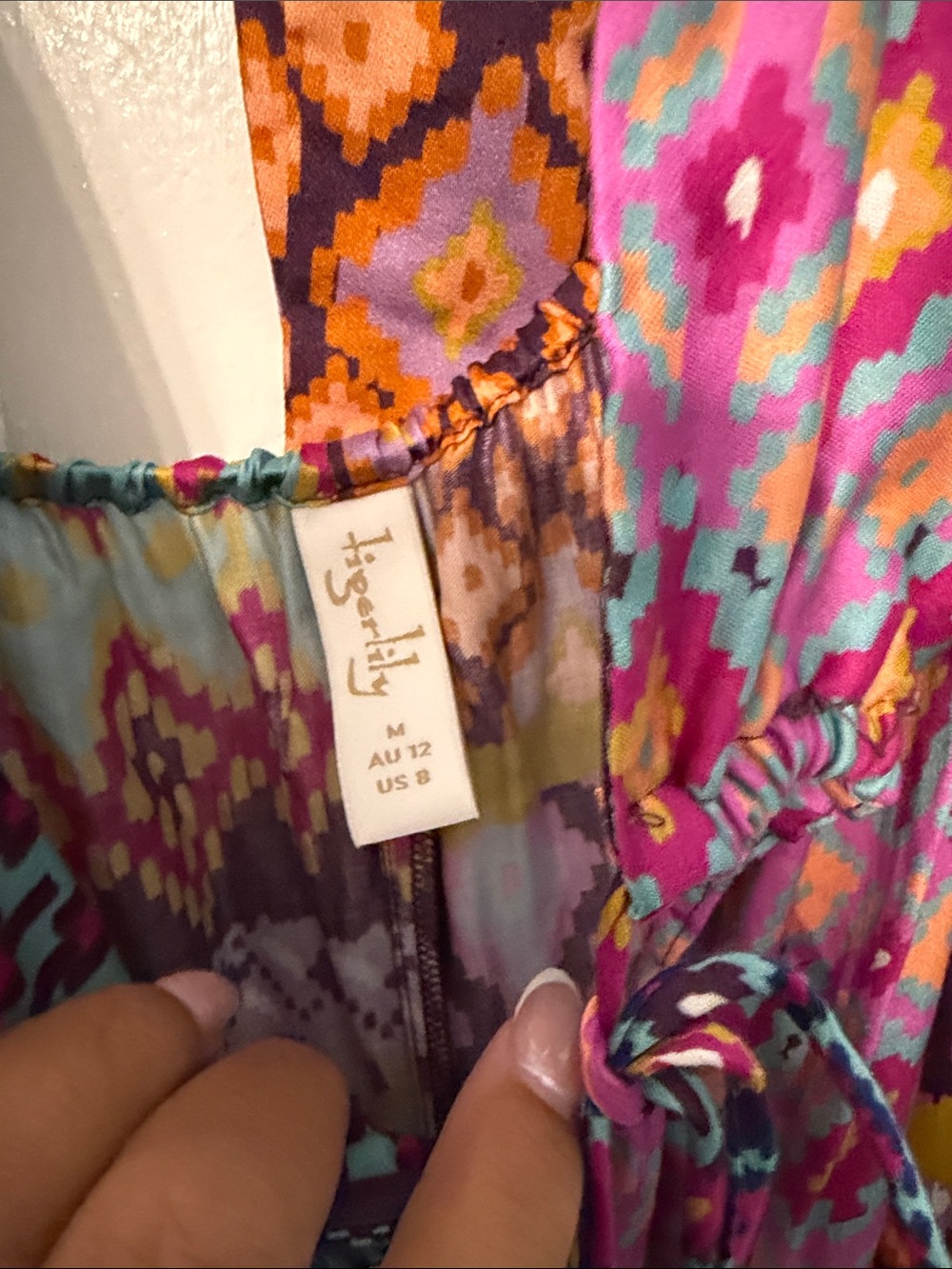 Tiger Lily Utopia Vibrant Multicolor Patchwork Maxi dress - Pink, Teal & Orange